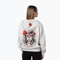 Damen Zip-Hoodie Pitbull Santa Muerte Hooded Zip white stone 3