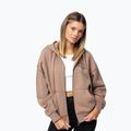 Damen-Hoodie Pitbull Skull Surf Hooded Zip chocolate mousse 4