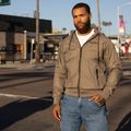Herrenjacke Pitbull Athletic Logo Nylon Hooded taupe 16