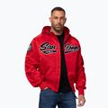Herrenjacke Pitbull Aero Flight Hooded fluo/red