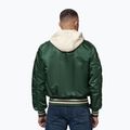 Herrenjacke Pitbull Mason San Diego Baseball Hooded bottle green/beige 3