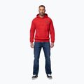 Herrenpullover Pitbull Strenght & Respect Sweatshirt Hooded red 2