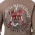Herrenpullover Pitbull Bloodline 2 Sweatshirt Zip Hooded brown savana 4