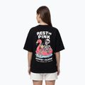 Damen-T-Shirt Pitbull Rest In Pink Oversize black 3