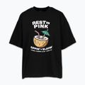 Damen-T-Shirt Pitbull Rest In Pink Oversize black 5