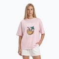 Damen-T-Shirt Pitbull Rest In Pink Oversize strawberry cream