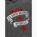 Damen-T-Shirt Pitbull Santa Muerte graphite 7