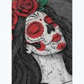 Damen-T-Shirt Pitbull Santa Muerte graphite 9