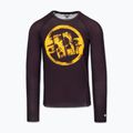 Rashguard Langarmshirt für Herren Pitbull Rashguard Logo Palms brown 3
