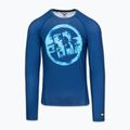 Rashguard Langarmshirt für Herren Pitbull Rashguard Logo Palms blue 3