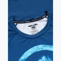 Rashguard Langarmshirt für Herren Pitbull Rashguard Logo Palms blue 5