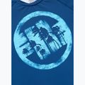 Rashguard Langarmshirt für Herren Pitbull Rashguard Logo Palms blue 6