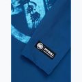 Rashguard Langarmshirt für Herren Pitbull Rashguard Logo Palms blue 8