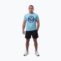 Herren-Shirt Pitbull Palms mesh light blue logo 2