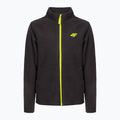Kinder-Ski-Sweatshirt 4F JPLM001 Fleece schwarz HJZ22-JPLM001