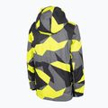 Kinder-Skijacke 4F schwarz-gelb HJZ22-JKUMN002 4