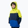 Kinder-Skijacke 4F grün-blau HJZ22-JKUMN004