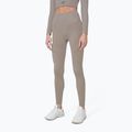 Nahtlose Damen-Leggings 4F H4Z22-SPDF012 beige