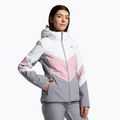 Damen-Skijacke 4F rosa-schwarz H4Z22-KUDN008