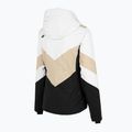 Damen Skijacke 4F weiß  beige und schwarz H4Z22-KUDN008 8