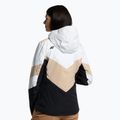Damen Skijacke 4F weiß  beige und schwarz H4Z22-KUDN008 3
