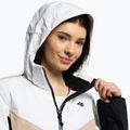 Damen Skijacke 4F weiß  beige und schwarz H4Z22-KUDN008 4