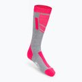 Kinderskisocken 4F F028 grau-rosa 4FJAW22UFSOF028 2