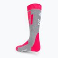 Kinderskisocken 4F F028 grau-rosa 4FJAW22UFSOF028 3
