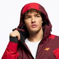 Herren 4F Skijacke burgunderrot H4Z21-KUMN015 5