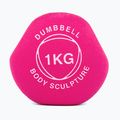 Gummihantel Body Sculpture BW 513 z PVC 1 kg pink 4