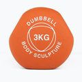 Gummihantel Body Sculpture BW 513 z PVC 3 kg orange 4