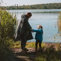 Poncho OFFLANDER wasserdicht grau 6