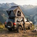 Dachzelt für 2 Personen OFFLANDER Triangle Slim Wolf black 11