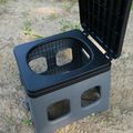 Camping-Toilette OFFLANDER Portable Folding Camping Toilet black 3