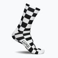 LUXA Squares Fahrradsocken schwarz und weiß LUHE21SSQS