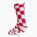 LUXA Squares Fahrradsocken rot und weiß LUAMSSQRS 3