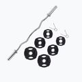 Gipara Eisen Pumpe Übung Set 27 5 kg schwarz 8884 4
