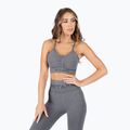 Nahtloser Damen Trainings-BH MITARE Push Up Max dunkelgrau K002