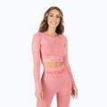 Damen Trainings-Langarmshirt MITARE Push Up Max Crop Top rosa K084