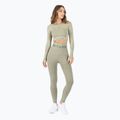 Damen Trainings-Langarmshirt MITARE Push Up Max Crop Top grün K084 2