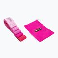 Satz Trainingsbänder FORCEBAND Mini Band 5 szt. + E-BOOK pink