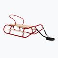 Metallschlitten HUMBAKA with backrest and footrests red