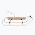 Metallschlitten HUMBAKA with backrest and footrests white 3