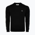 Herren Sweatshirt Octagon Stripe schwarz