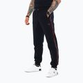 Herrenhose Octagon Stripe black/red