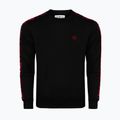 Herrenpullover Octagon Stripe black/red