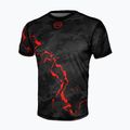 Herren Trainings-T-Shirt Octagon Marble camo rot