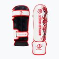 Schienbeinprotektoren Octagon Legion Flower white/red 2