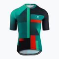 Herren Quest Geo Smaragd Fahrradtrikot