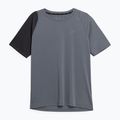Herren Trainings-T-Shirt 4F grau-schwarz 4FSS23TFTSM405-23S